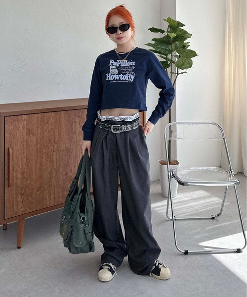 sedacle(セダクル)の「アソートクロップドロンT(Tシャツ/カットソー・レディース・ピンク/ネイビー/オフホワイト・SMALL/MEDIUM)」の15枚目の写真