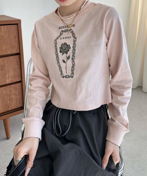 sedacle(セダクル)の「アソートクロップドロンT(Tシャツ/カットソー・レディース・ピンク/ネイビー/オフホワイト・SMALL/MEDIUM)」の20枚目の写真