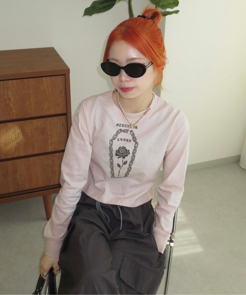 sedacle(セダクル)の「アソートクロップドロンT(Tシャツ/カットソー・レディース・ピンク/ネイビー/オフホワイト・SMALL/MEDIUM)」の18枚目の写真