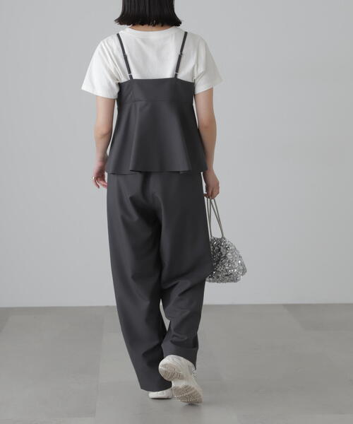 FREE'S MART（フリーズマート）の「◆[セットアップ対応]タックセミワイドパンツ（スラックス・レディース・ブラック/ベージュ・SMALL/MEDIUM）」の15枚目の写真