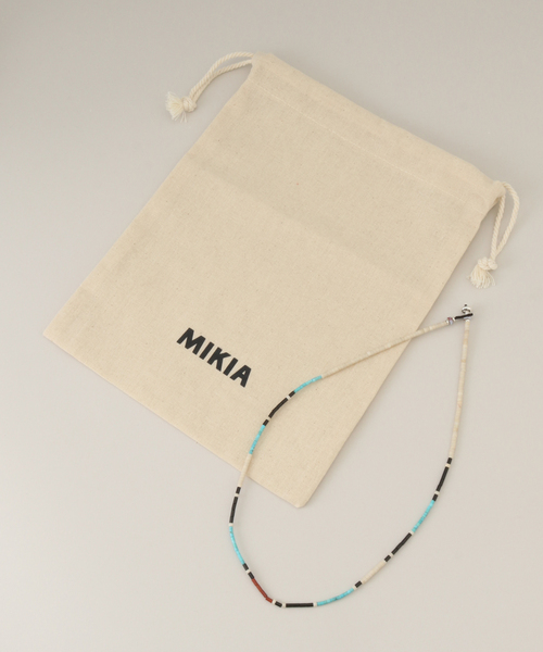 MIKIAビーズネックレス セール】【MIKIA/ミキア】ビーズネックレスホソ（ネックレス