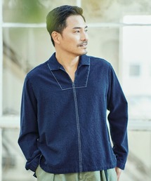 サニークラウズ　インディゴもどきトップス〈メンズ〉
