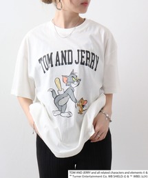 トムとジェリー柄Tシャツ
