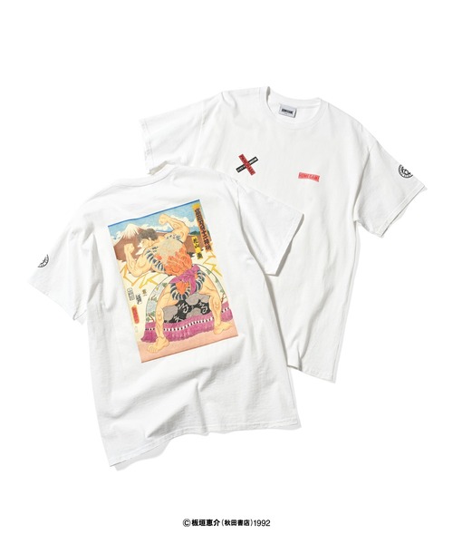 ホームゲーム [HOMEGAME] × グラップラー刃牙 × パンクラス × THREE TIDES TATTOO 花山薫 S/S TEE【HG240101】（Tシャツ/カットソー）｜HOMEGAME（ホームゲーム）
