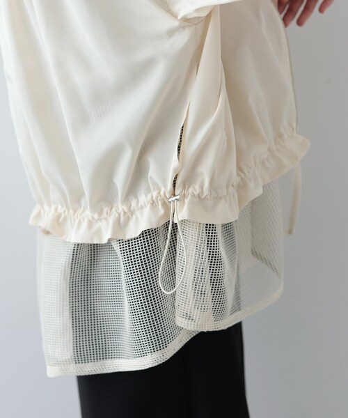 GALLEST（ギャレスト）の「◆メッシュヘムブルゾン（ブルゾン・レディース・ブラック/アイボリー・38/36/40）」の15枚目の写真