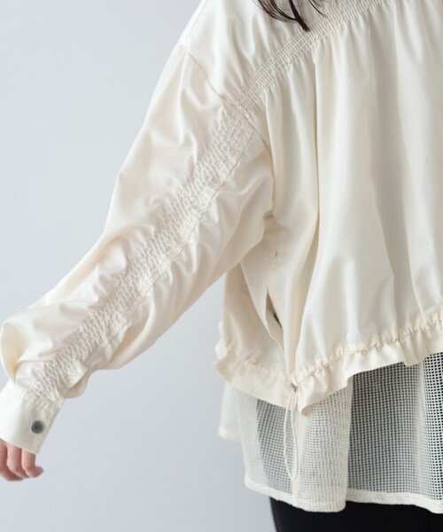 GALLEST（ギャレスト）の「◆メッシュヘムブルゾン（ブルゾン・レディース・ブラック/アイボリー・38/36/40）」の16枚目の写真