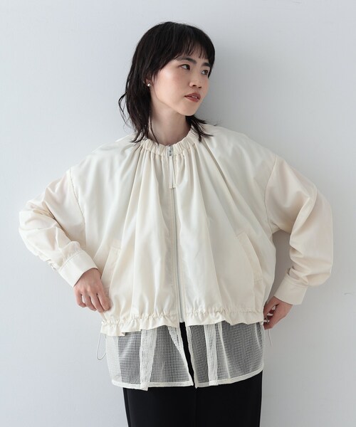 GALLEST（ギャレスト）の「◆メッシュヘムブルゾン（ブルゾン・レディース・ブラック/アイボリー・38/36/40）」の17枚目の写真