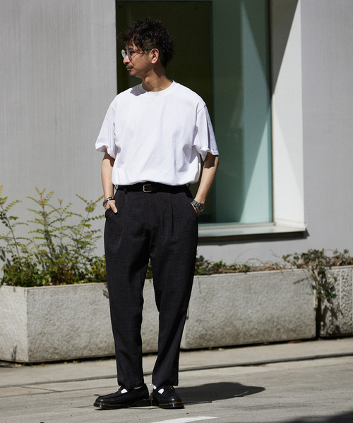 Yonetomi(ヨネトミ)の「【米富繊維 / Yonetomi】別注 ガーメントダイTシャツ(Tシャツ/カットソー・メンズ・コバルトブルー/ブラック/ホワイト/ピンク/ライトイエロー・X-LARGE/LARGE/MEDIUM)」の6枚目の写真