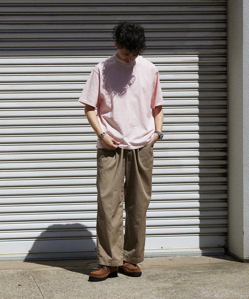 Yonetomi(ヨネトミ)の「【米富繊維 / Yonetomi】別注 ガーメントダイTシャツ(Tシャツ/カットソー・メンズ・コバルトブルー/ブラック/ホワイト/ピンク/ライトイエロー・X-LARGE/LARGE/MEDIUM)」の8枚目の写真