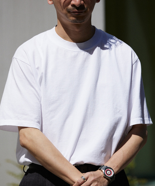 Yonetomi(ヨネトミ)の「【米富繊維 / Yonetomi】別注 ガーメントダイTシャツ(Tシャツ/カットソー・メンズ・コバルトブルー/ブラック/ホワイト/ピンク/ライトイエロー・X-LARGE/LARGE/MEDIUM)」の16枚目の写真