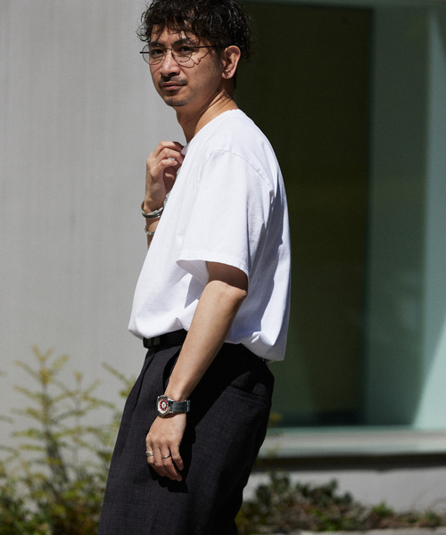 Yonetomi(ヨネトミ)の「【米富繊維 / Yonetomi】別注 ガーメントダイTシャツ(Tシャツ/カットソー・メンズ・コバルトブルー/ブラック/ホワイト/ピンク/ライトイエロー・X-LARGE/LARGE/MEDIUM)」の17枚目の写真