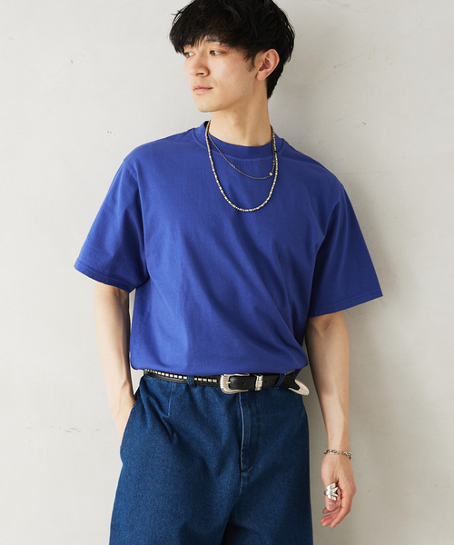 Yonetomi(ヨネトミ)の「【米富繊維 / Yonetomi】別注 ガーメントダイTシャツ(Tシャツ/カットソー・メンズ・コバルトブルー/ブラック/ホワイト/ピンク/ライトイエロー・X-LARGE/LARGE/MEDIUM)」の22枚目の写真