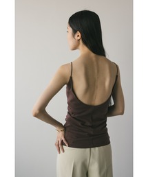 STYLEMIXER | カップ付きバックオープンキャミ(キャミソール)