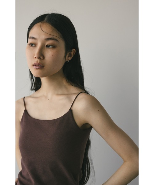 STYLEMIXER（スタイルミキサー）の「カップ付きバックオープンキャミ（キャミソール・レディース・ブラック/ホワイト/ブラウン・SMALL/MEDIUM）」の19枚目の写真