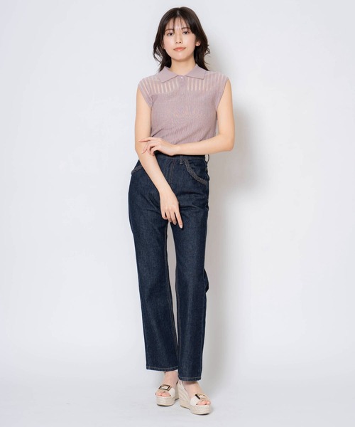 NOELA(ノエラ)の「デニムパンツ(デニムパンツ・レディース・インディゴブルー/ダークインディゴブルー・S/M)」の4枚目の写真