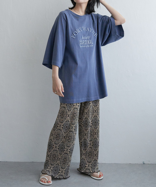 VENCEEXCHANGE(ヴァンスエクスチェンジ)の「FORTWAYNE ピグメントT(Tシャツ/カットソー・レディース・チャコールグレー/グリーン/ピンク/ネイビー・FREE)」の21枚目の写真