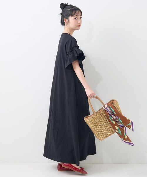 FREAK'S STORE(フリークスストア)の「ワンポイントハート刺繍 袖フリルワンピース/カットワンピース(ワンピース・レディース・ピンク/ブラック/その他・フリ-)」の10枚目の写真