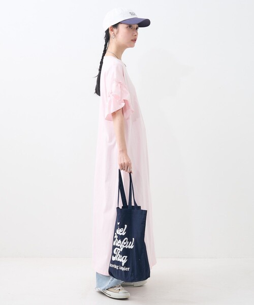 FREAK'S STORE(フリークスストア)の「ワンポイントハート刺繍 袖フリルワンピース/カットワンピース(ワンピース・レディース・ピンク/ブラック/その他・フリ-)」の16枚目の写真