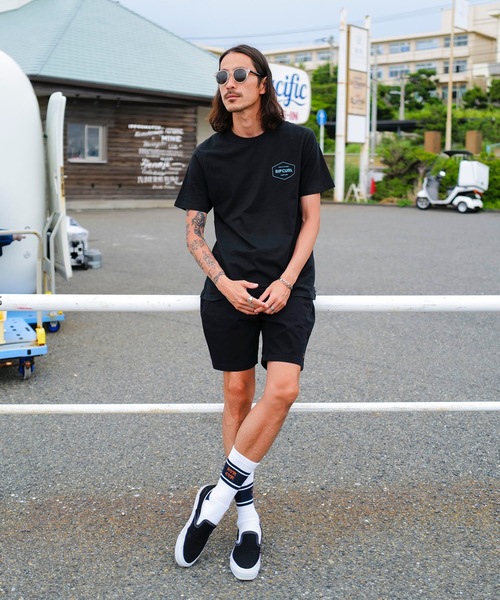rip curl(リップカール)の「【RIPCURL(リップカール)】M STAPLER TEE/スタンダードフィットブランドロゴプリントコットン100%半袖Tシャツ(Tシャツ/カットソー・メンズ・ブラック/ホワイト・MEDIUM/LARGE)」の20枚目の写真
