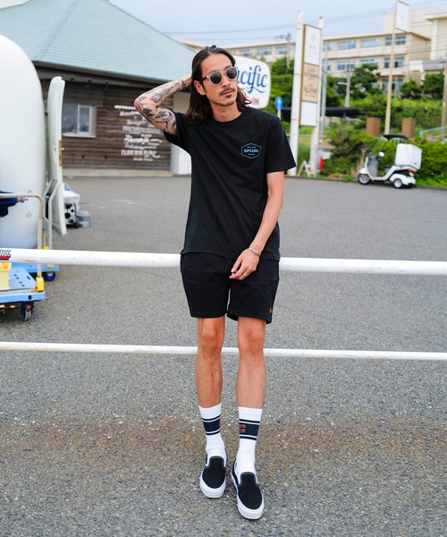 rip curl(リップカール)の「【RIPCURL(リップカール)】M STAPLER TEE/スタンダードフィットブランドロゴプリントコットン100%半袖Tシャツ(Tシャツ/カットソー・メンズ・ブラック/ホワイト・MEDIUM/LARGE)」の19枚目の写真