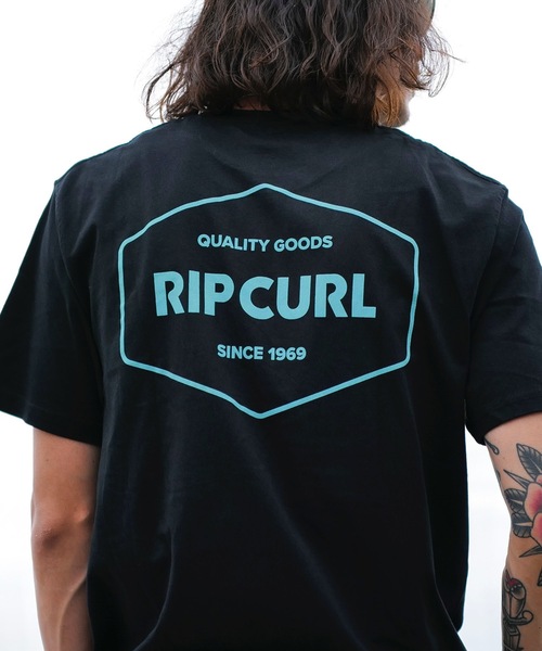 rip curl(リップカール)の「【RIPCURL(リップカール)】M STAPLER TEE/スタンダードフィットブランドロゴプリントコットン100%半袖Tシャツ(Tシャツ/カットソー・メンズ・ブラック/ホワイト・MEDIUM/LARGE)」の13枚目の写真