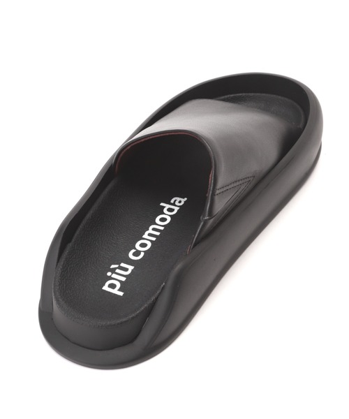 piu comoda（ピュコモダ）の「(piu comoda)ボリュームソールフラットサンダル（サンダル・レディース・ブラック・38/36/37）」の5枚目の写真