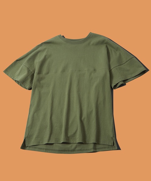 improves(インプローブス)の「半袖 フットボール Tシャツ(Tシャツ/カットソー・メンズ・ホワイト/カーキ/イエロー/パープル/ブラック/ベージュ・MEDIUM/LARGE)」の4枚目の写真