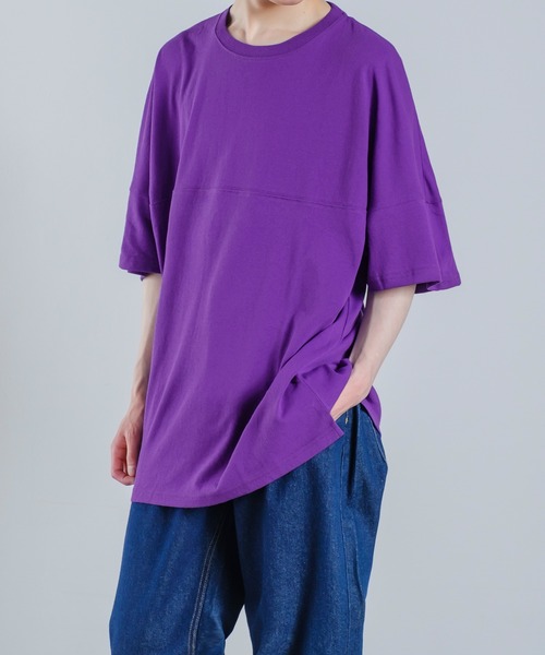 improves(インプローブス)の「半袖 フットボール Tシャツ(Tシャツ/カットソー・メンズ・ホワイト/カーキ/イエロー/パープル/ブラック/ベージュ・MEDIUM/LARGE)」の9枚目の写真