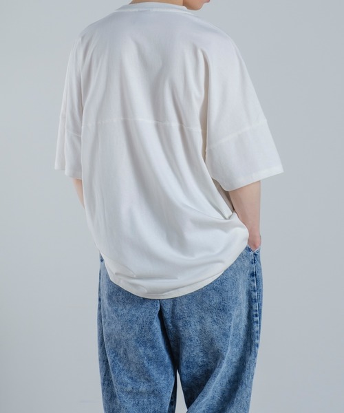 improves(インプローブス)の「半袖 フットボール Tシャツ(Tシャツ/カットソー・メンズ・ホワイト/カーキ/イエロー/パープル/ブラック/ベージュ・MEDIUM/LARGE)」の16枚目の写真