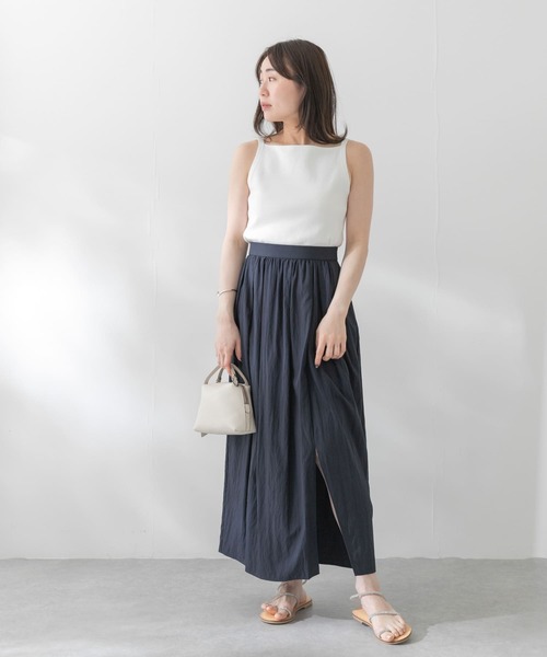 URBAN RESEARCH 『MINOTECH』撥水ボリュームスカート　グレー URBAN RESEARCH（アーバンリサーチ）の「『MINOTECH』撥水