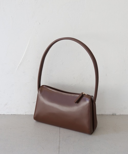 CLEIO(クレイオ)の「【CLEIO】牛革スクエアハンドバッグ/COW LEATHER SQUARE HANDBAG/736-11664(ハンドバッグ・レディース・ブラウン・FREE)」の5枚目の写真
