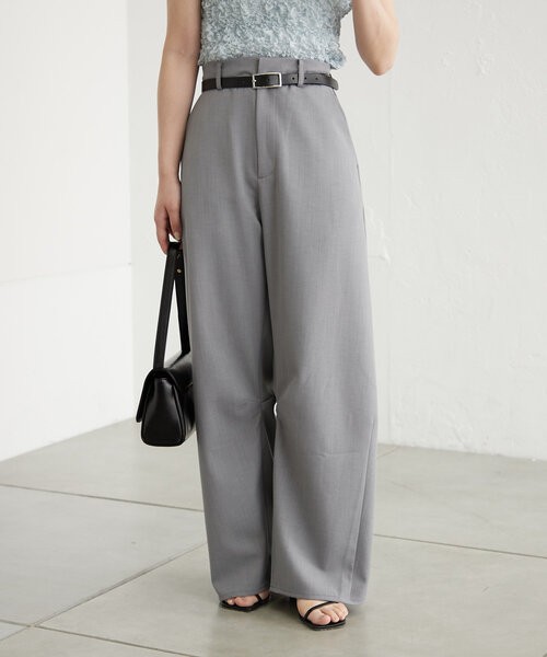 mystic（ミスティック）の「newカーブスラックス（スラックス・レディース・ブラック/グレー/アイボリー・1/2/0）」の7枚目の写真