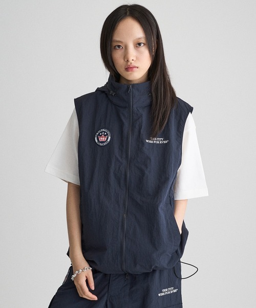 WISH FOR EVER（ウィッシュフォーエバー）の「2WAY NYLON VEST  