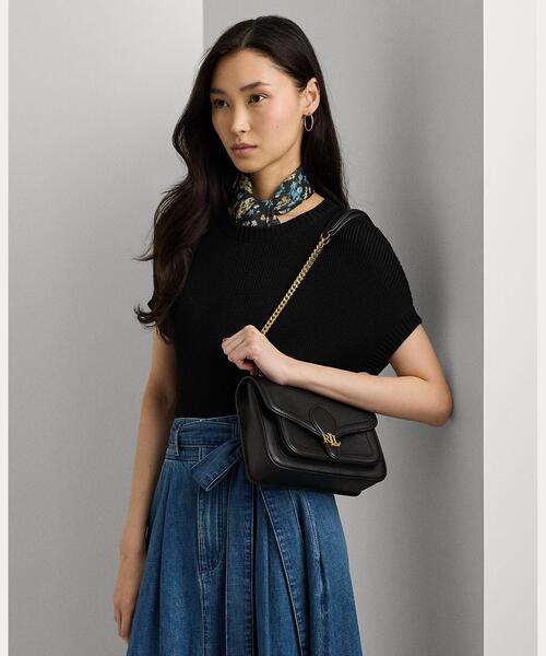 LAUREN RALPH LAUREN(ローレン ラルフ ローレン)の「ペブルド スモール Bradley コンバーチブル バッグ(ショルダーバッグ・レディース・ブラック系1・ONE)」の6枚目の写真