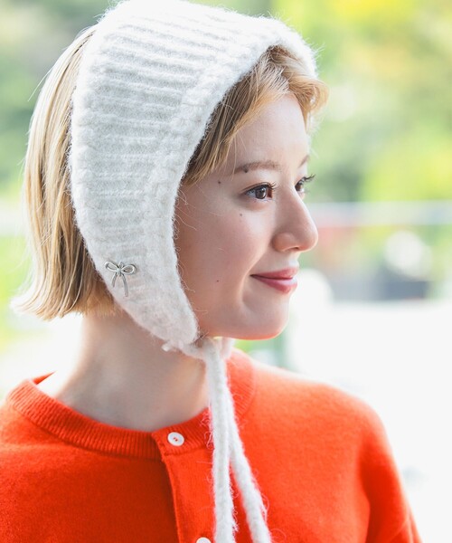 Ray BEAMS（レイビームス）の「ヘッド バンド（その他ヘアアクセサリー・レディース・オフホワイト/ネイビー・ONE SIZE）」の2枚目の写真