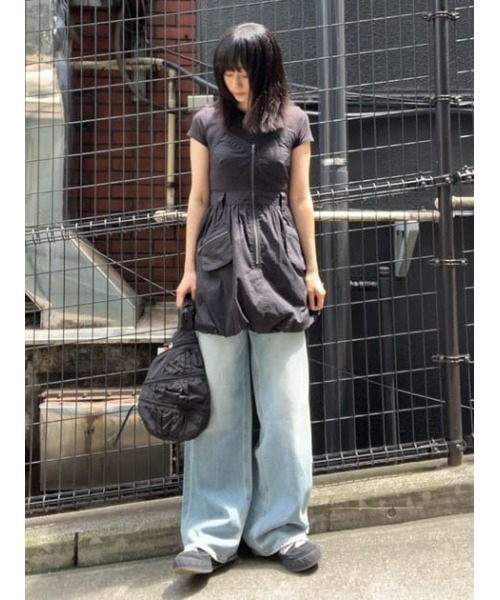 【セール】GATHER ONE SHOULDER BODY BAG ギャザー ワン ショルダー ボディ バッグ（ショルダーバッグ）｜SLY（スライ）