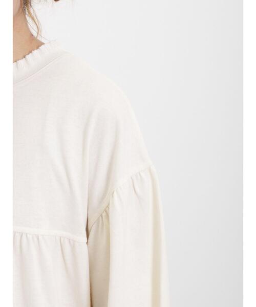 Samansa Mos2(サマンサ モスモス)の「ギャザーフリルリブカットソー(Tシャツ/カットソー・レディース・ブラック/キナリ/イエロー・F)」の14枚目の写真