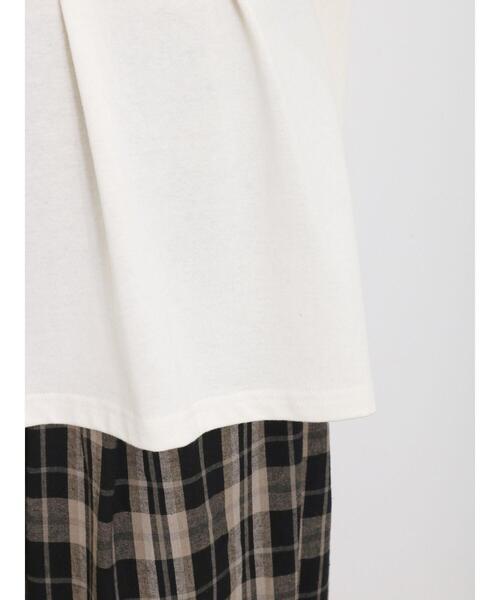 Samansa Mos2(サマンサ モスモス)の「ギャザーフリルリブカットソー(Tシャツ/カットソー・レディース・ブラック/キナリ/イエロー・F)」の12枚目の写真