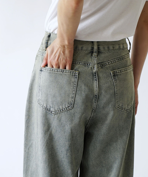 e-zakkamania stores(イーザッカマニアストアーズ)の「デコレーションパール ストレートデニムパンツ(デニムパンツ・レディース・ブルー・M)」の13枚目の写真