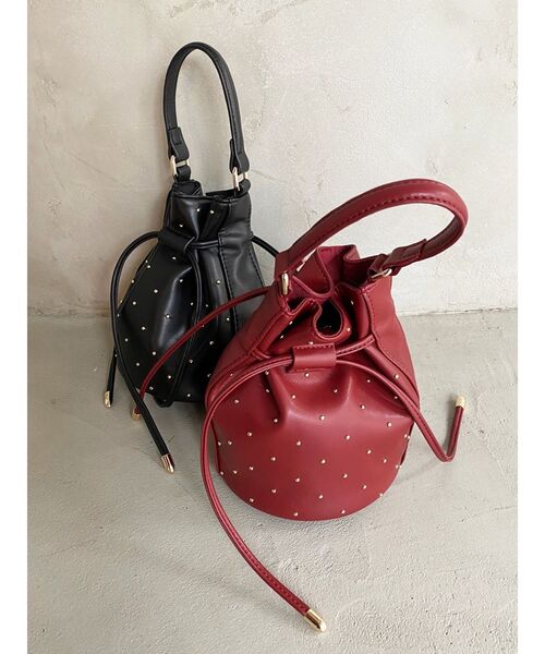 RESEXXY（リゼクシー）の「スタッズコンパクトバッグ（ハンドバッグ・レディース・レッド/ブラック・FREE）」の18枚目の写真