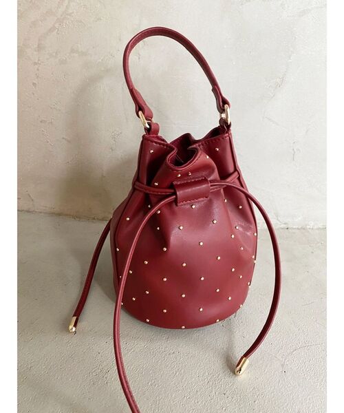 RESEXXY（リゼクシー）の「スタッズコンパクトバッグ（ハンドバッグ・レディース・レッド/ブラック・FREE）」の22枚目の写真