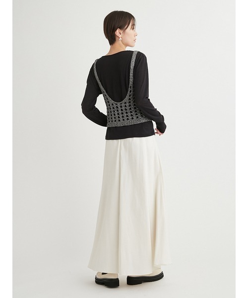 emmi（エミ）の「ラメニットビスチェ（ニット/セーター・レディース・ブラック/シルバー・FREE）」の19枚目の写真