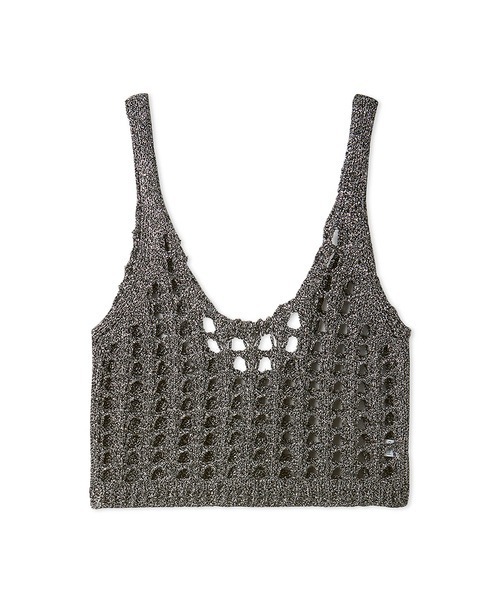 emmi（エミ）の「ラメニットビスチェ（ニット/セーター・レディース・ブラック/シルバー・FREE）」の16枚目の写真