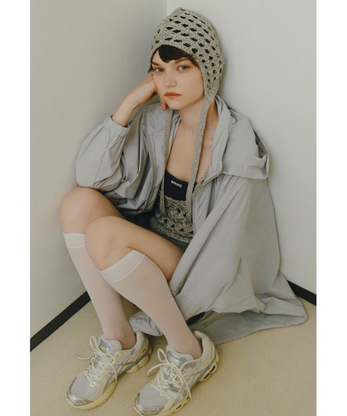 emmi（エミ）の「ラメニットビスチェ（ニット/セーター・レディース・ブラック/シルバー・FREE）」の3枚目の写真