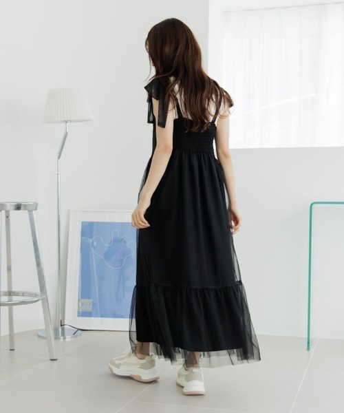 flower(フラワー)の「クラシックチュールワンピース(ワンピース・レディース・ブラック/ブラウン・FREE)」の13枚目の写真