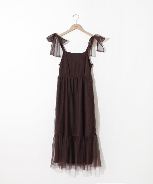 flower(フラワー)の「クラシックチュールワンピース(ワンピース・レディース・ブラック/ブラウン・FREE)」の15枚目の写真
