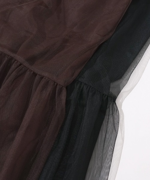 flower(フラワー)の「クラシックチュールワンピース(ワンピース・レディース・ブラック/ブラウン・FREE)」の19枚目の写真