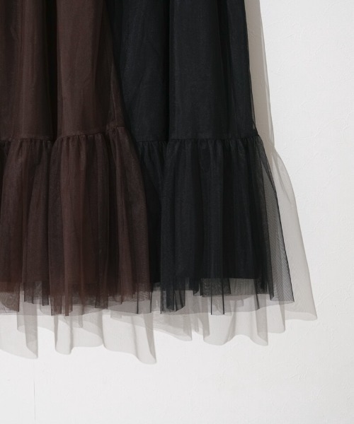 flower(フラワー)の「クラシックチュールワンピース(ワンピース・レディース・ブラック/ブラウン・FREE)」の20枚目の写真