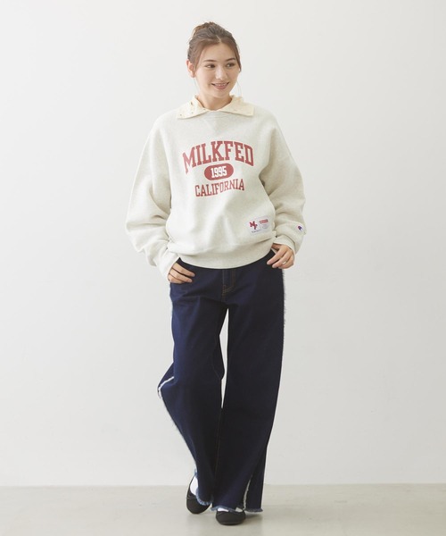 【セール】HALF BUTTON TOP（Tシャツ/カットソー）｜MILKFED.（ミルクフェド）