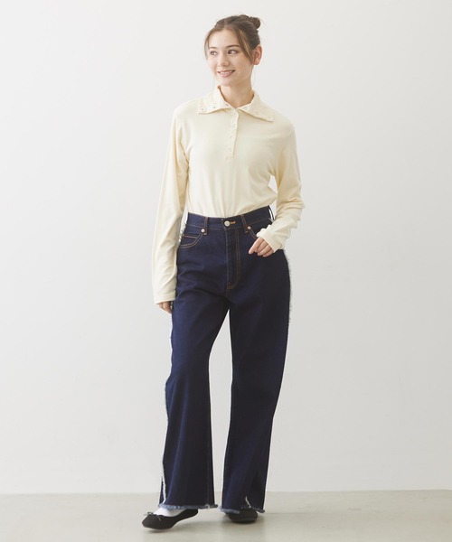 【セール】HALF BUTTON TOP（Tシャツ/カットソー）｜MILKFED.（ミルクフェド）